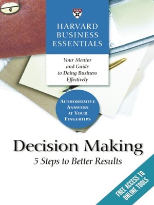 cover image of Harvard Business Essentials, Decision Making